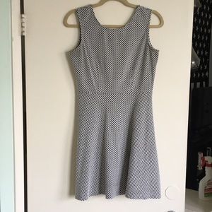 Navy & White George Dress